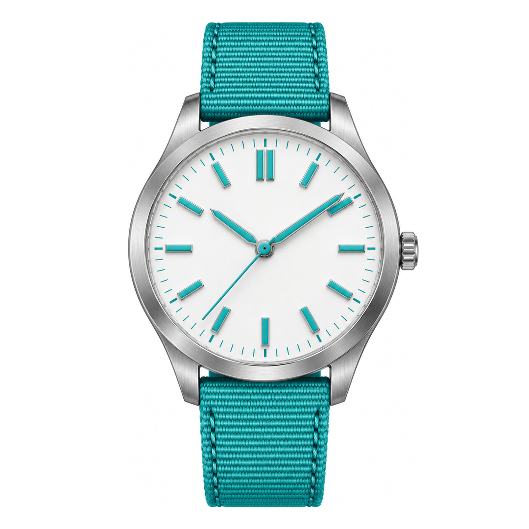Teal White Field Watch