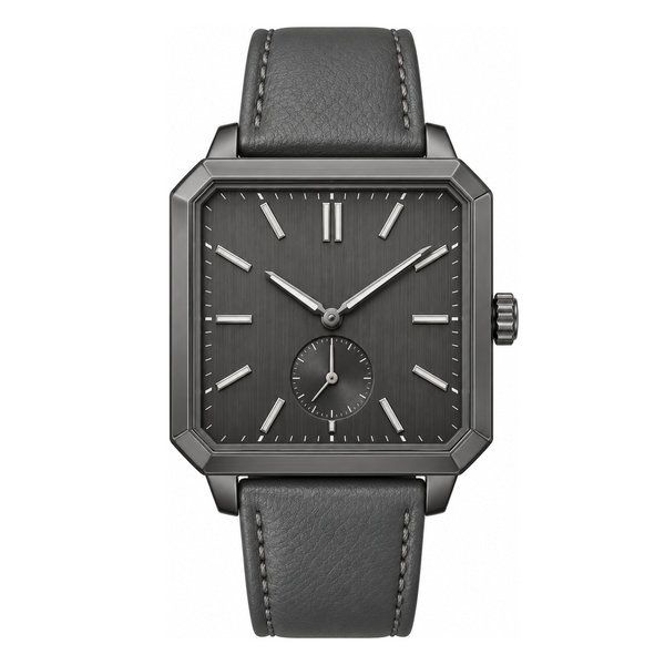 Gunmetal Square Watch